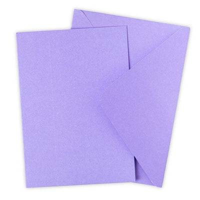 Lavender Dust Card & Envelope Pack, A6 - Surfacez - Sizzix