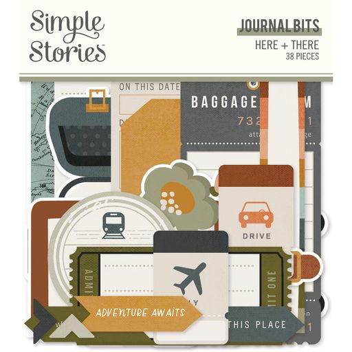 Journal Bits and Pieces - Here+There Collection - Simple Stories
