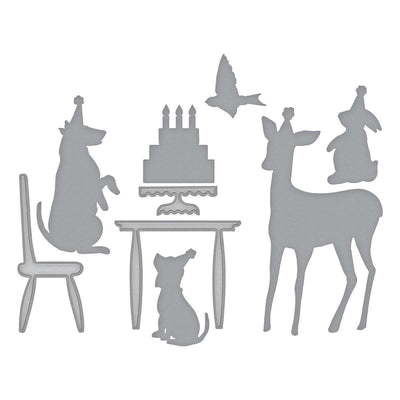SHAPEABILITIES BIRTHDAY ANIMALS ETCHED DIES HAPPY BY SHARYN SOWELL