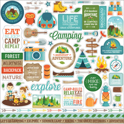 Summer Adventure Element Stickers - Lori Whitlock - Echo Park
