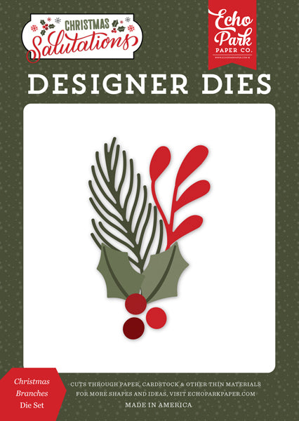 Christmas Branches Dies-Salutations Christmas-Echo Park