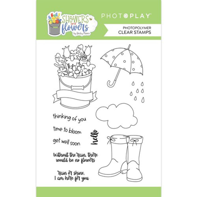 Showers and Flowers Stamps - Becky Moore - Photo Play