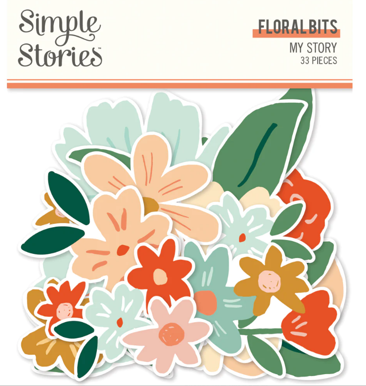 Floral Bits & Pieces Ephemera - My Story Collection - Simple Stories