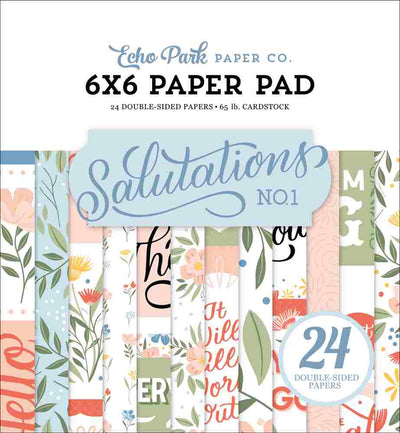 Salutations No.1 6" x 6" Paper Pad - Echo Park*