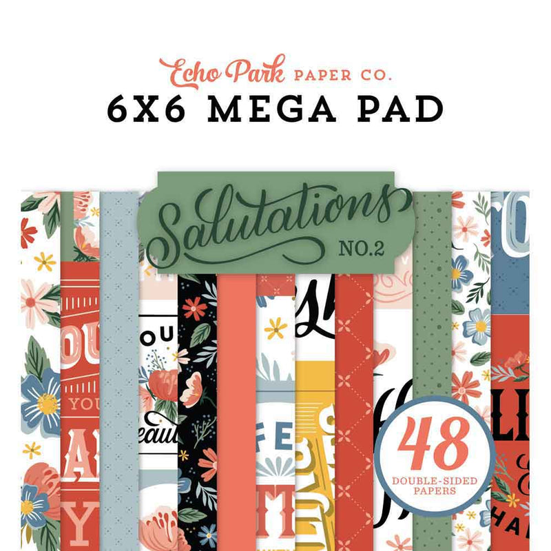 Salutations No. 2 Cardmakers 6" x 6" Mega Pad - Echo Park