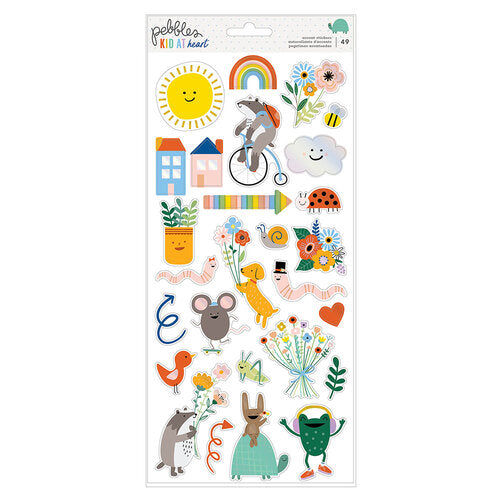 Kid At Heart Stickers, Iridescent Foil - Pebbles
