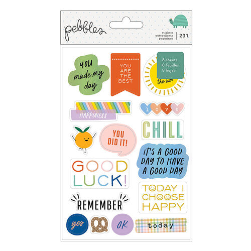Kid At Heart Sticker Book, Iridescent Foil - Pebbles