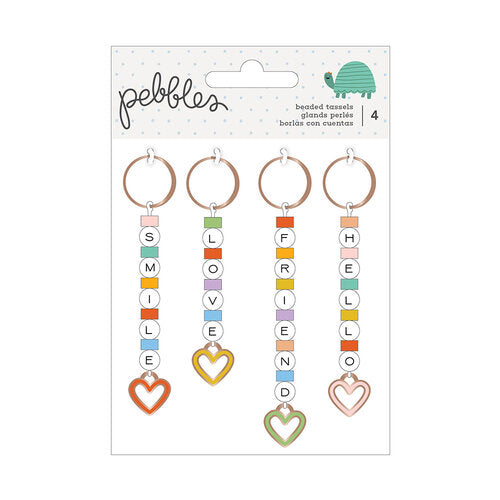 Kid At Heart Beaded Tassels - Pebbles - Clearance