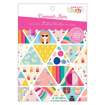 Life's A Party 6" x 8" Paper Pad - Damask Love - American Crafts