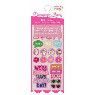 Life's A Party Mini Sticker Book - Damask Love - American Crafts - Clearance