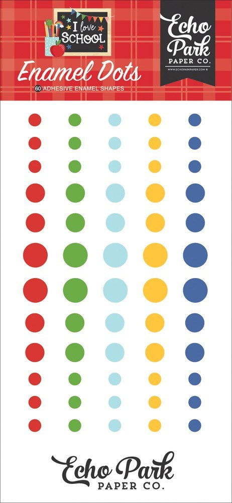 I Love School Enamel Dots - Echo Park