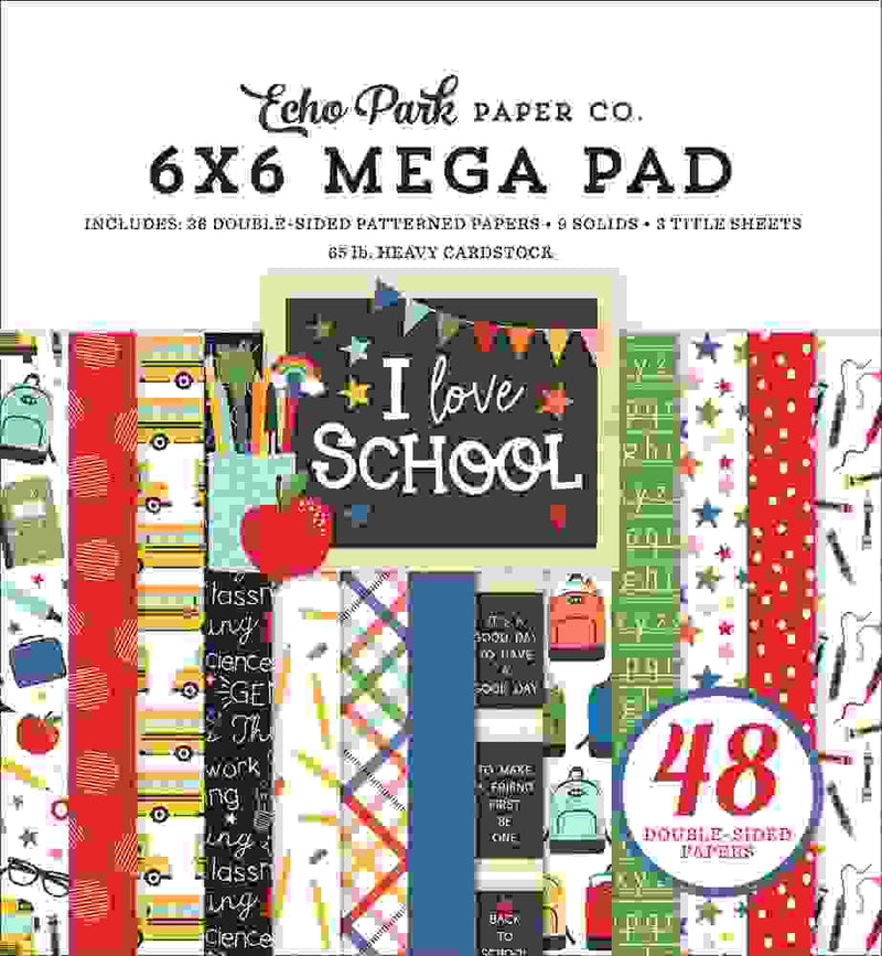 I Love School Cardmakers Mega Pad - Echo Park