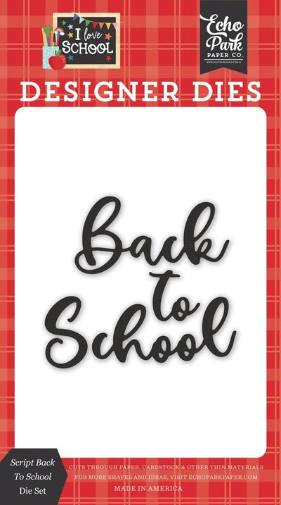 Script Back To School Dies - I Love School - Echo Park - Clearance