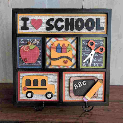 School Shadowbox Foundations Decor