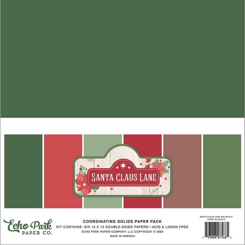 Santa Claus Lane Solids Kit - Echo Park