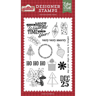 Very Very Merry Stamp Set - Santa Claus Lane - Echo Park