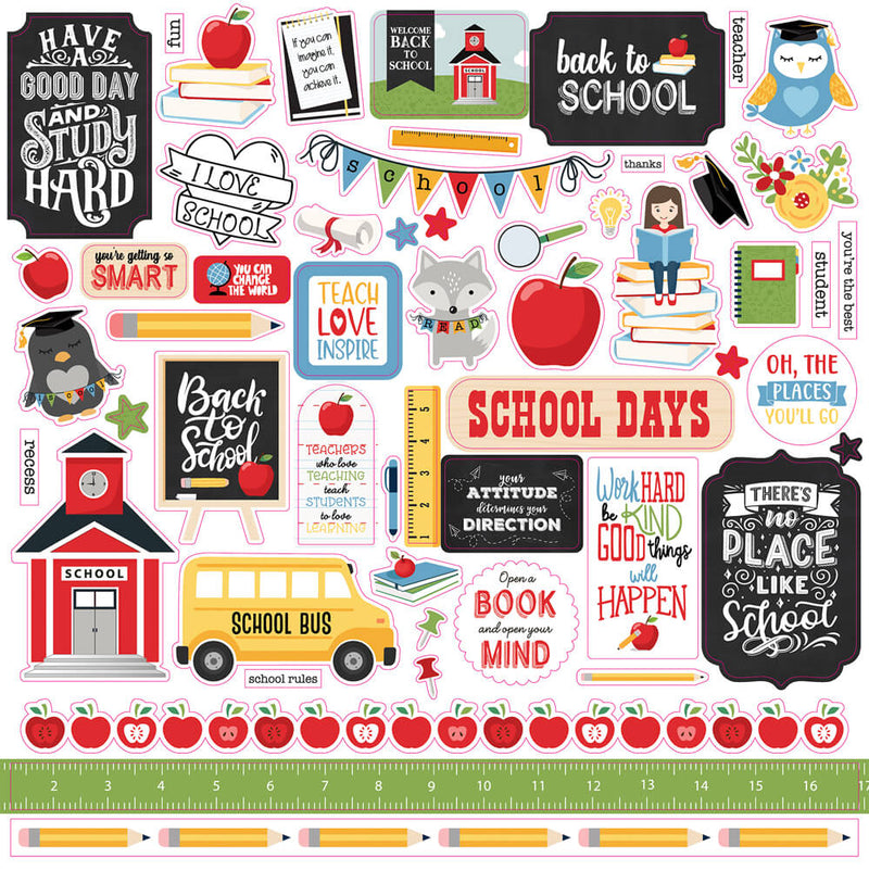 School Rules Element Stickers - Echo Park