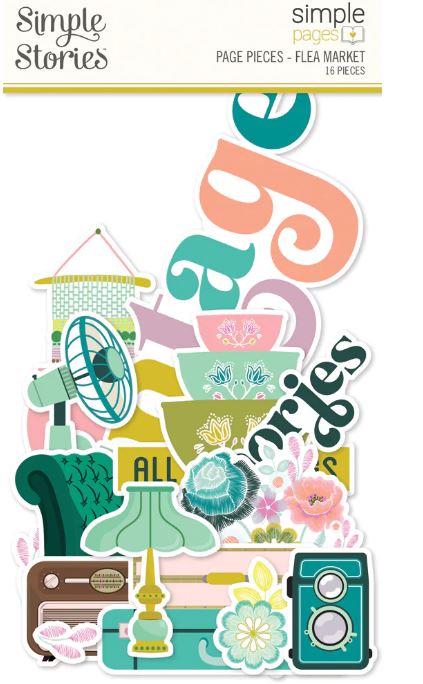 Flea Market Pages Pieces - Simple Pages Collection - Simple Stories