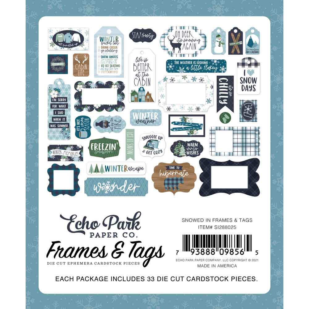 Snowed In Frames & Tags - Echo Park