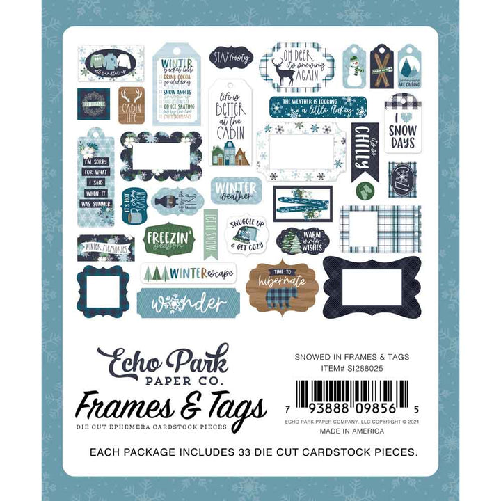 Snowed In Frames & Tags - Echo Park