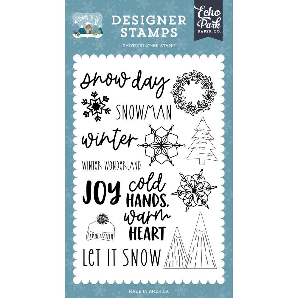Snow Day Stamp Set - Snowed In - Echo Park