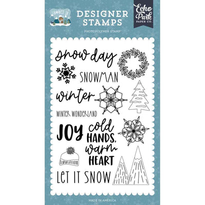 Snow Day Stamp Set - Snowed In - Echo Park