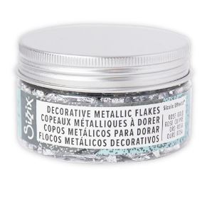 Silver Decorative Metallic Flakes - Effectz - Sizzix