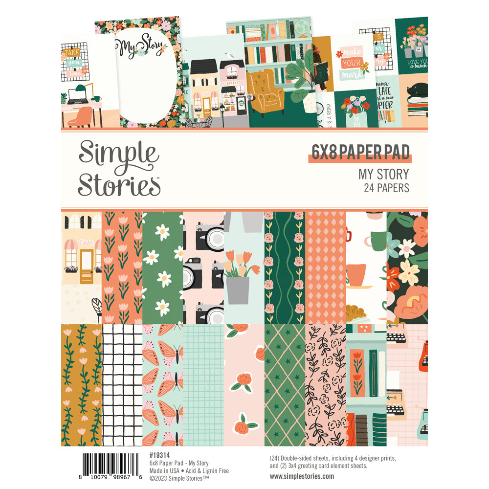 Paper Pad, 6" x 8" - My Story Collection - Simple Stories