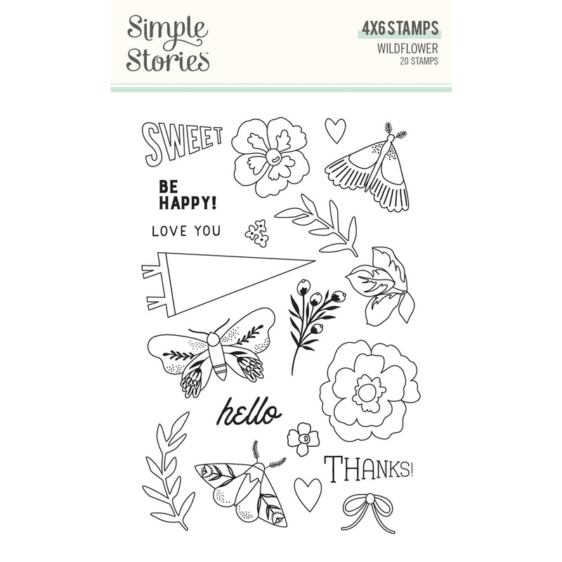 Photopolymer Stamps - Wildflower Collection - Simple Stories