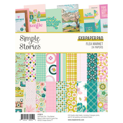 Paper Pad, 6" x 8" - Flea Market Collection - Simple Stories