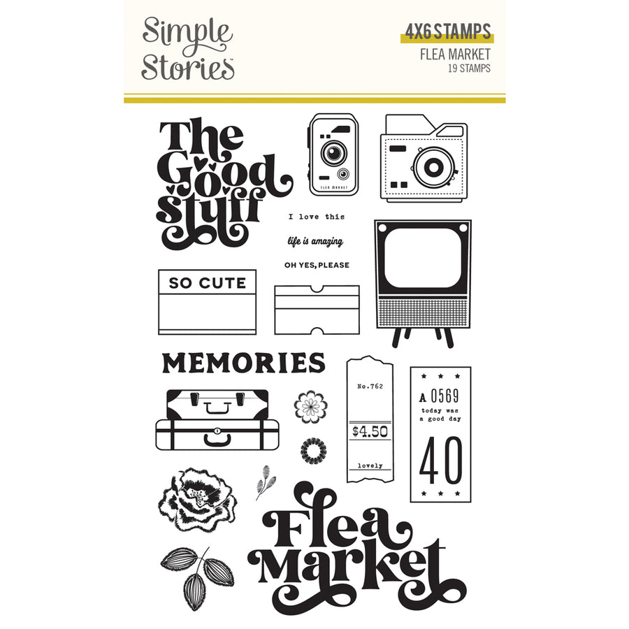 Photopolymer Stamps - Flea Market Collection - Simple Stories