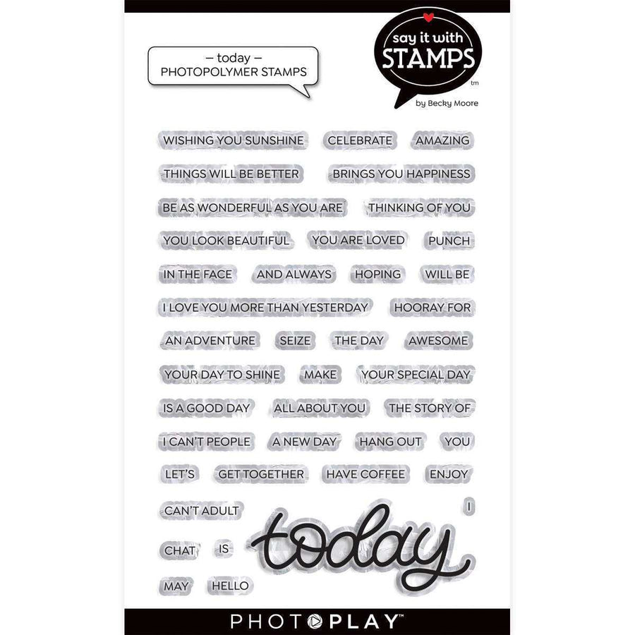 Today Stamps-Say It With Stamps-Becky Moore-PhotoPlay