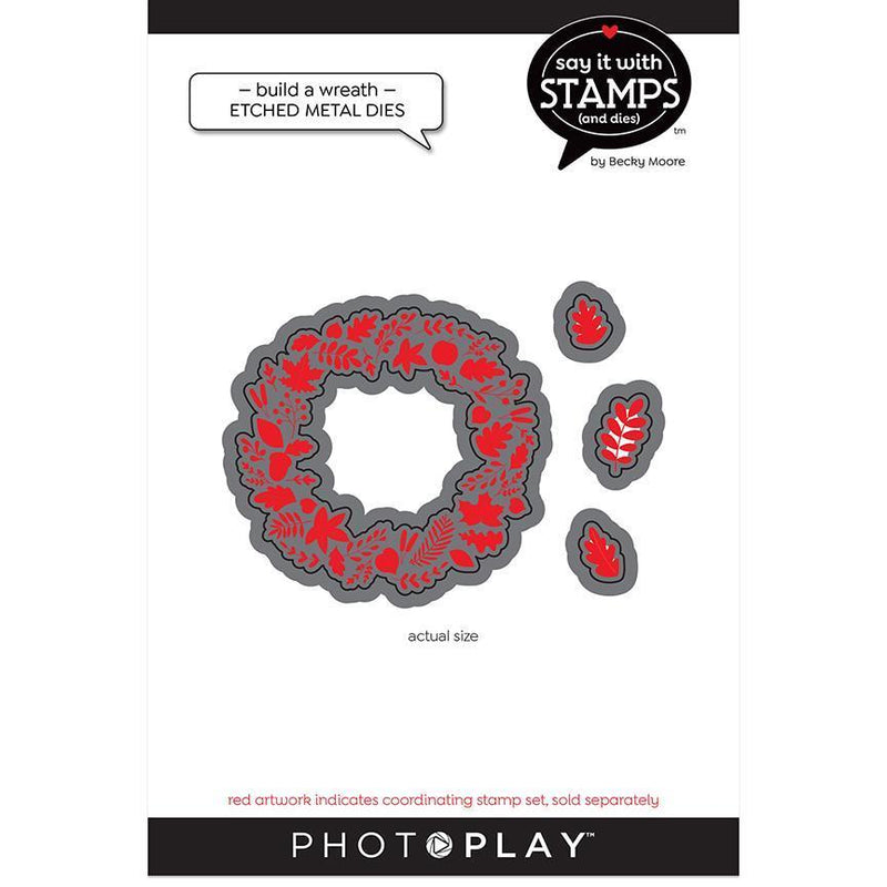 Fall Build a Wreath Dies - Say It With Stamps - PhotoPlay - Clearance