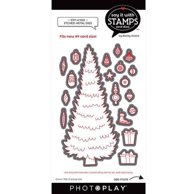 #9 Trim A Tree Dies - Say It With Stamps - PhotoPlay - Clearance
