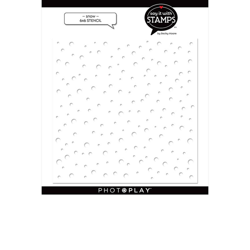 Snow Stencil - Say It With Stamps - PhotoPlay - Clearance