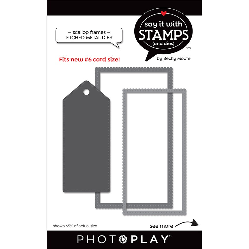 #6 Scallop Tag Dies-Say It With Stamps-PhotoPlay