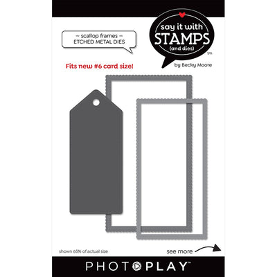 #6 Scallop Tag Dies - Say It With Stamps - PhotoPlay - Clearance
