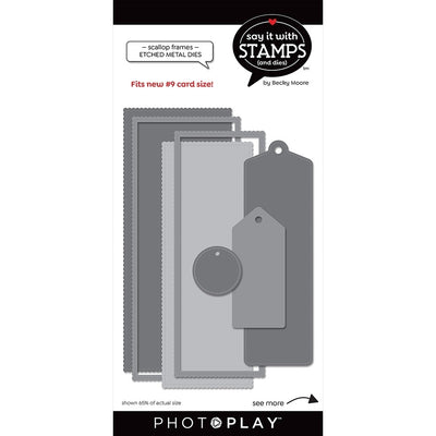 #9 Scallop Tag Dies - Say It With Stamps - PhotoPlay - Clearance