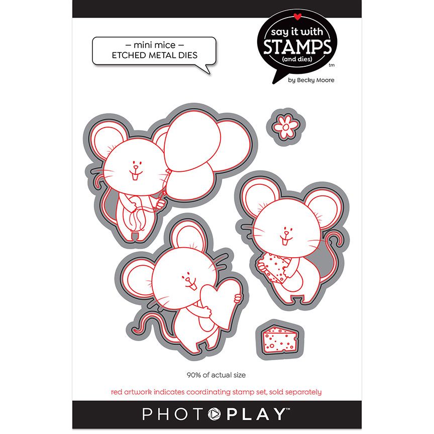 Mini Mice Dies-Say It With Stamps-PhotoPlay