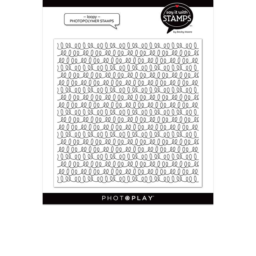 Loopy Background Stamp-Say It With Stamps-PhotoPlay