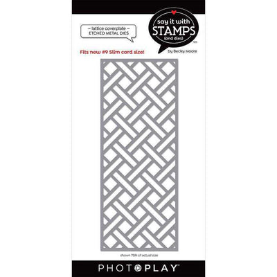 #9 Lattice Cover Plate Dies - Say It With Stamps - PhotoPlay - Clearance
