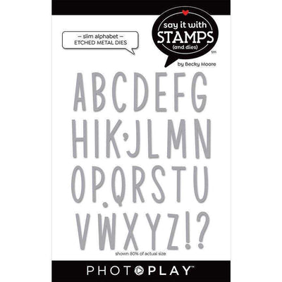 Slim Alphabet Dies - Say It With Stamps - PhotoPlay - Clearance
