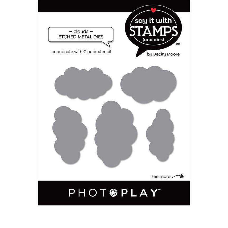 Cloud Dies Stencil - Say It With Stamps - PhotoPlay