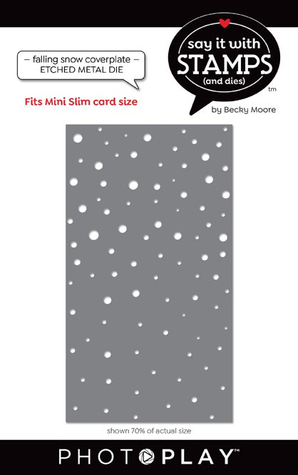 #6 Falling Snow Coverplate Die - Say It With Stamps - PhotoPlay
