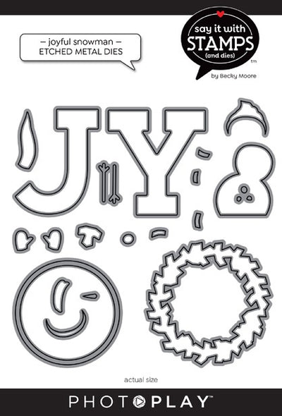 Joyful Snowman Dies - Say It With Stamps - PhotoPlay