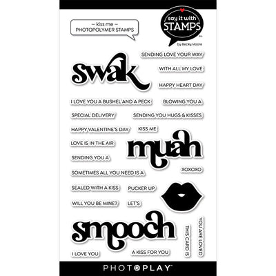 Kiss Me Stamps - Say It With Stamps - Becky Moore - PhotoPlay - Clearance