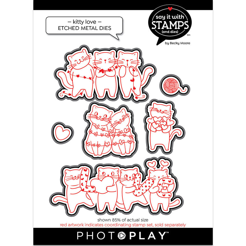 Kitty Love Dies - Say It With Stamps - Becky Moore - PhotoPlay