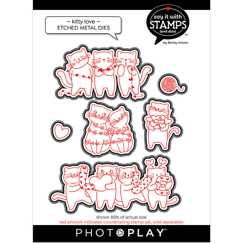 Kitty Love Dies - Say It With Stamps - Becky Moore - PhotoPlay