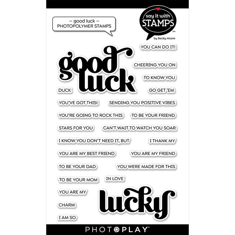 Good Luck-Lucky photopolymer stamps - Say It With Stamps Collection - PhotoPlay