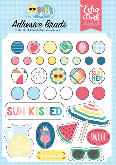 Adhesive Brads - Sun Kissed Collection - Echo Park